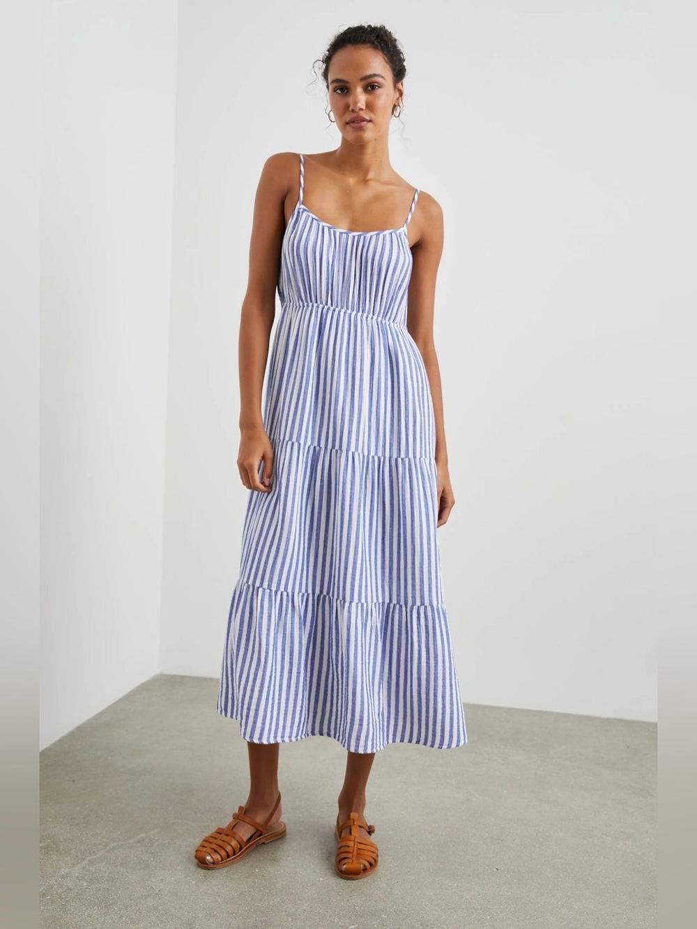 Rails Blakely Blue & White striped Dress, Small